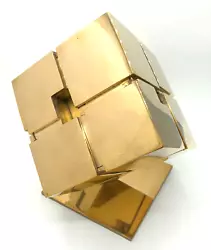 Buy Tony Rosenthal Marty's Cube 1983 Hand Cut Polished Bronze Signed Maquette Unique • 23,624.84£