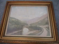 Buy Vintage Gilt Framed And Glazed Landscape Oil Painting - Unsigned • 32£