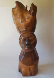Buy VTG 1970s Bahamian Mans Head Rastafarian By Fred Dean Nassau Hand Carved Wood • 170.09£