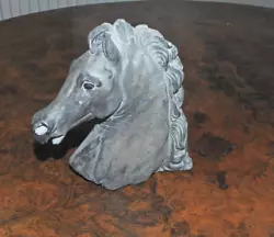 Buy Figure Of A Horses Head Stone Carved 18x16cm • 38£
