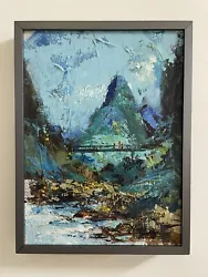 Buy Marilyn Sunderman Oil On Canvas Painting 1976 Mountains Landscape • 236.81£