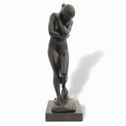 Buy Bronze Sculpture Rodin-Style Eve Garden Of Eden Figure Antique Style 30cm • 292.35£