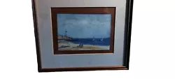 Buy Original Watercolour Painting Of Walmer Beach Kent Signed By ABaines Framed • 0.99£
