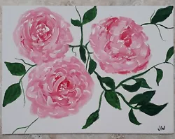 Buy Acrylic Original Flower Painting On Canvas Board • 30£