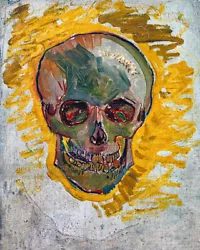 Buy 1887 Vincent Van Gogh ‘Skull’ Oil Painting - 8x10 Fine Art Print - Paris, France • 11.29£