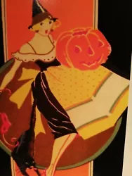 Buy Vintage Witch 🎃 Cat Halloween Print Picture Collectable Art Photo  • 1.10£