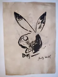 Buy Andy Warhol Painting Drawing On Old Paper Signed Stamped 4 • 82.87£