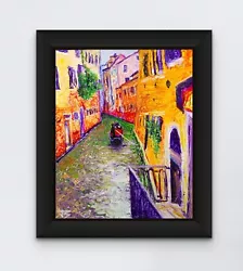 Buy Venice Italy 16x20 Original Acrylic Painting On ACM Board Colorful Not Monet • 708.75£