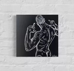Buy Acrylic Paintings On Canvas Hand Painted. Male Picture. Gay Art. LGBT  • 45.75£