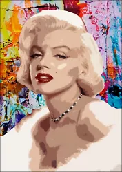 Buy Marilyn Monroe Pop Art Rainbow Paint Drip -art Framed Poster Print Artwork • 8.99£