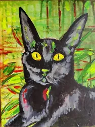 Buy Original Oil On Canvas Painting Of The Cat By Yevgeniy Kievskiy Signed • 8,069.57£