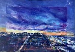 Buy Original Painting Sunset Towards Town • 120£