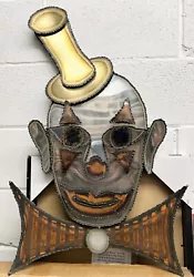 Buy Vintage Artist Signed Metal Clown Wall Sculpture Brass Copper Welded • 165.37£