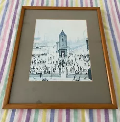 Buy Vintage L.S. LOWRY Wooden Framed Picture Industrial Cityscape Print Wall Hanging • 34£