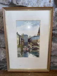 Buy Eileen Smith Watercolour Original Signed Painting Art Canal Regents Park London • 150£