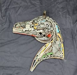 Buy Metal Art Wall Hanging Horse Head Silhouette Joe Peters Assemblage Artist USA  • 757.79£
