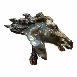 Buy Modernist Silver Plate Horse Head Sculpture - Limited Edition 288/500 • 2,436.14£
