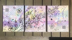 Buy Cherry Blossom Abstract Painting Set • 49.87£
