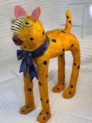 Buy Judie Bomberger SIGNED Quirky CAT SCULPTURE  Murphy  Abstract WHIMSICAL • 180.09£