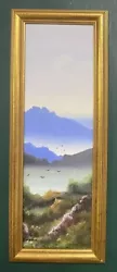 Buy Original Mid Century Modernist Gouache Landscape Painting, Signed • 0.99£