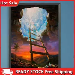 Buy Paint By Numbers Kit DIY Oil Art Space Elevator Picture Home Wall Decor 30x40cm • 7.36£