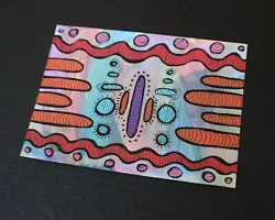 Buy Squiggles And Lines Original ACEO Art Card Mixed Media Mini Artwork • 2.49£