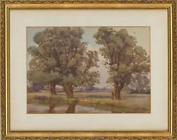 Buy A.M. Garner - Signed 20th Century Watercolour, The Quiet River • 108£