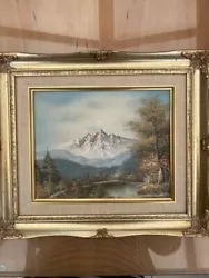 Buy J.Ward Landscape/Water/Mountains Painting In A Decorative Gold Frame • 10£