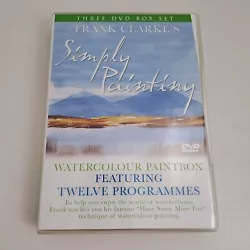 Buy Simply Painting Watercolour Paintbox 3x DVD Box Set Frank Clark 12 TV Episodes • 2.49£