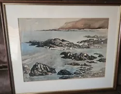 Buy William Peters Vannet (1917–1984)  Original Watercolour,  Coastal Rocks , Signed • 95£