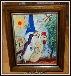 Buy Russian French Avant Garde Oil Painting Sketch, Sign Marc Chagall, 1938 • 1,184.88£