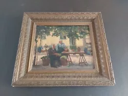 Buy Interesting Antique Oil On Canvas R Burt Smith 1910 In Gilt Frame • 145£