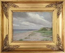 Buy Antique Oil Painting. Louis Jensen(1858-1908):”Coastal Stretch” (1896) • 461.26£