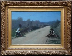 Buy GEORGE SHERWOOD HUNTER BRITISH 19th CENTURY ART PORTRAIT LANDSCAPE OIL PAINTING • 30,000£