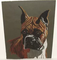 Buy Boxer Dog Original Small 8  X 10  Pastel Painting Unsigned • 82.68£