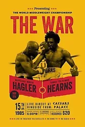 Buy  HEARNS V HAGLER - THE WAR  ..  Retro Boxing  Poster Various Sizes • 4.49£