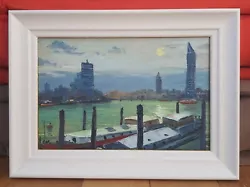 Buy The Thames From Battersea Bridge, London, Oil Painting • 280£