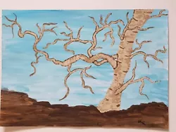 Buy Tree Painting Original Signed Size A4 • 9.99£