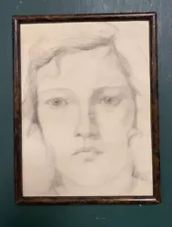 Buy Original Antique Georgian Portrait Of A Lady Pencil Drawing Sketch • 0.99£
