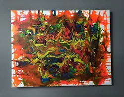 Buy Fluid Art Painting On Canvas Acrylic 60 X 46 • 92.46£
