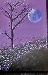 Buy Handmade Acrylic Painting. The Purple Flutter. • 2£