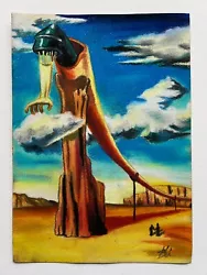 Buy Salvador Dali (Handmade) Drawing - Painting Mixed Media On Paper Signed Stamped • 119.90£