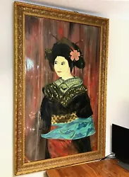 Buy Japanese . Expression From Japan Painting On Canvas 1996 COA Museum Collection • 59,062.09£