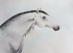Buy Horse Face Portrait Watercolor Art Original Painting • 14.06£