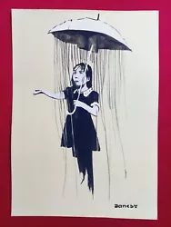 Buy Banksy Painting On Paper  Handmade  Signed And Stamped Mixed Media • 78.03£