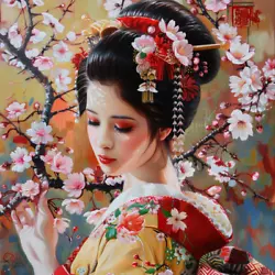 Buy Geisha IKIGAI Art Printing Certificate • 35.14£