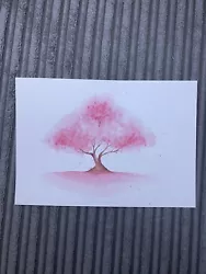 Buy Cherry Blossom Flower Tree A5 Watercolour Painting Gift / Present Valentines • 1.74£