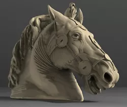 Buy STL 3D Models # HORSE HEAD # For CNC 3D Printer Engraver Carving Aspire ARTCAM • 1.23£