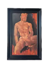 Buy 1980s Erotic Nude Male Portrait Of Artist's Lover Iconic Piece From Gay History • 2,650£