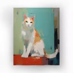 Buy Cat #3 8X10 Original Oil Painting By JUNE HENRY Signed MADE TO ORDER • 103.35£